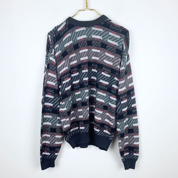 Vintage Other - Vintage Oversized Textured Knit Grandpa Sweater